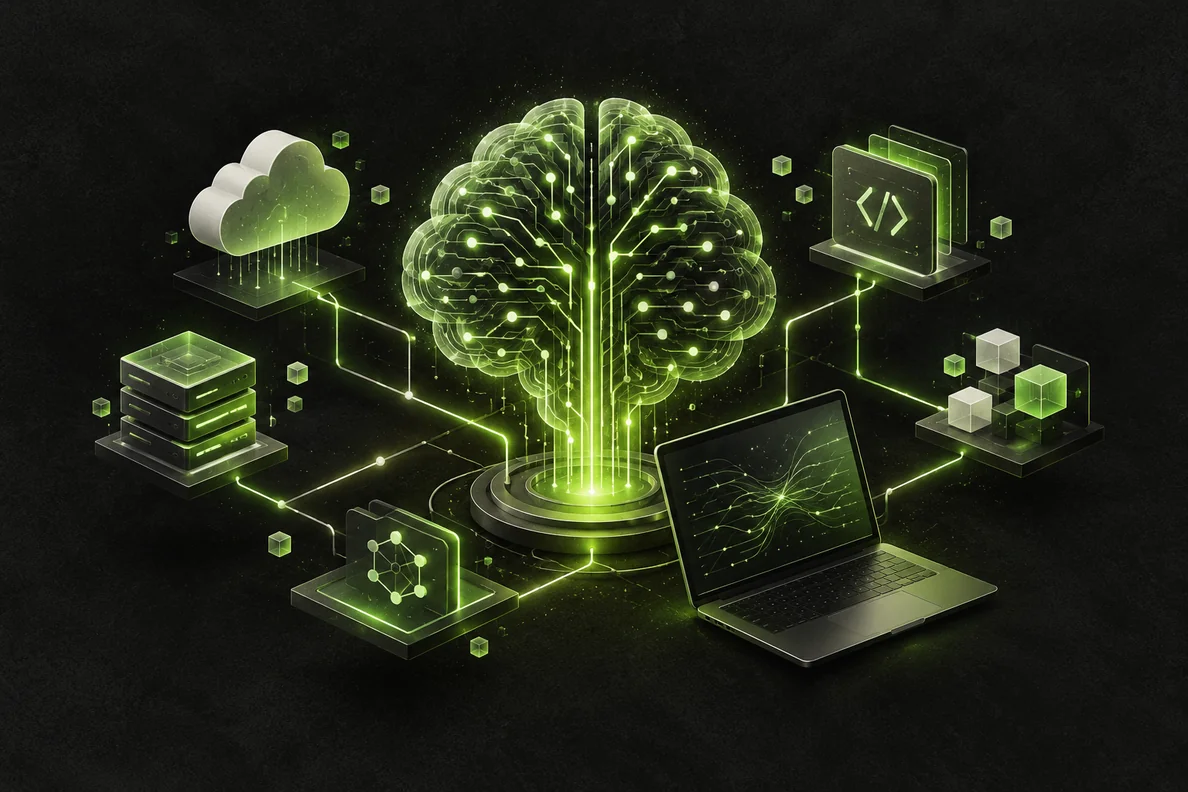 AI application development architecture illustration