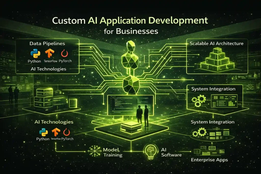 Custom ai apllication development for businesss