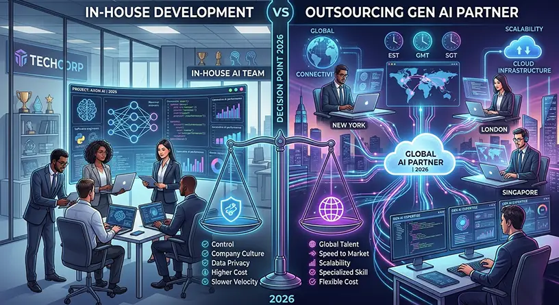 In-House vs. Outsourcing Hiring a Generative AI Development Company in 2026