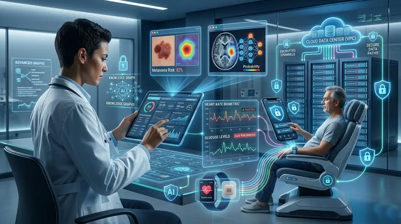 AI Healthcare App Development Predictive Diagnostics & Secure Patient Portals