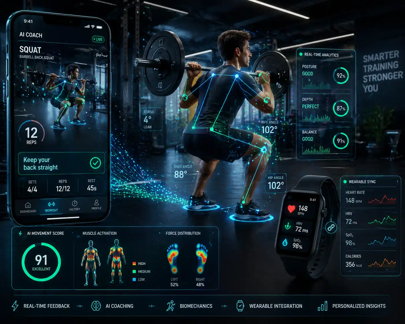 Building an AI Fitness App: Computer Vision, Pose Estimation, and Wearable Tech