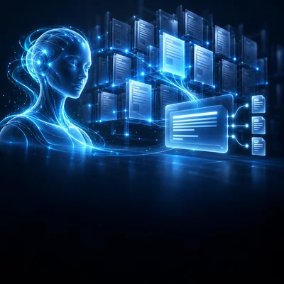 AI assistant connected to document panels and knowledge sources