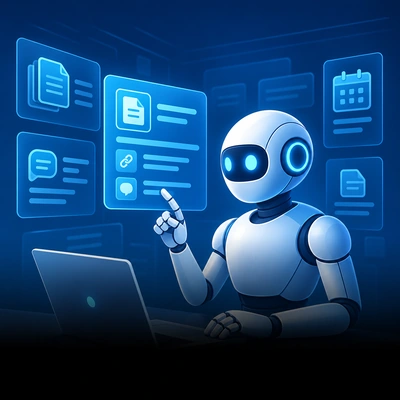 Illustrative knowledge assistant retrieving information for sales and customer success.