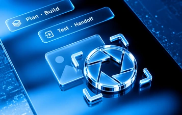 Illustrative computer-vision delivery process for planning, building, testing and handoff.